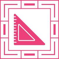 Triangular Ruler Vector Icon