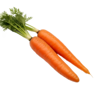 ai generato carota png isolato su trasparente sfondo