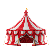 AI generated Circus tent png isolated on transparent background