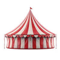 ai gegenereerd circus tent PNG geïsoleerd Aan transparant achtergrond