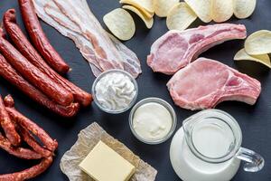 Sources of saturated fats photo