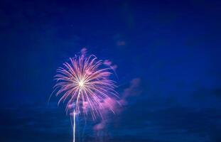 Fireworks on Independence day in USA photo