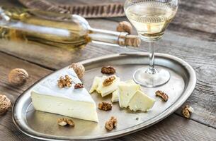 Brie cheese with nuts photo