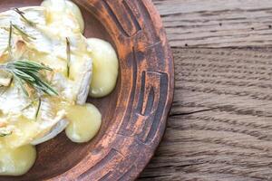 Baked Camembert cheese photo