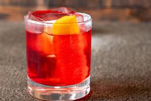 Glass of Negroni photo