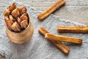 Churros - famous Spanish dessert photo