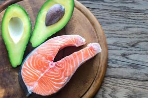 Food with healthy fats photo