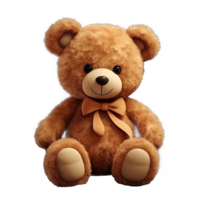 AI generated Cute teddy bear png isolated on transparent background