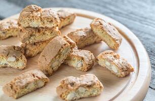 Cantuccini with almonds photo