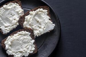 Sandwiches with cream cheese photo