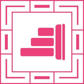 Derecha alinear vector icono