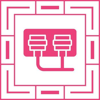 icono de vector de enchufe