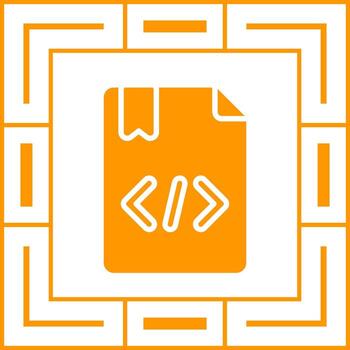 icono de vector de codificación