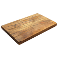 AI generated Wooden chopping board isolated on transparent background png