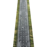 AI generated Highway road isolated on transparent background png