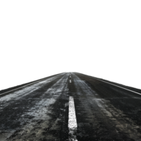 ai generiert Autobahn Straße isoliert auf transparent Hintergrund png