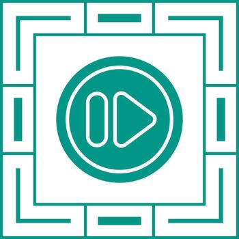 Fast Forward Button Vector Icon