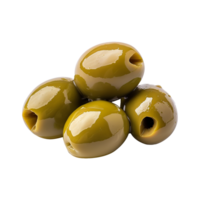 AI generated Fresh olives isolated on transparent background png