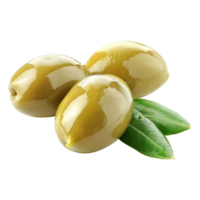 AI generated Fresh olives isolated on transparent background png