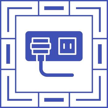 icono de vector de enchufe