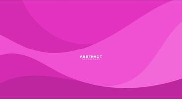 Flat design pink wavy background vector