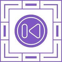 Previous Track Button Vector Icon