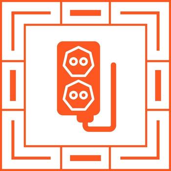 icono de vector de enchufe