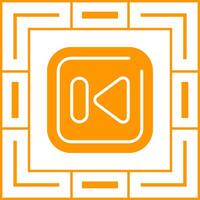 Previous Track Square Vector Icon