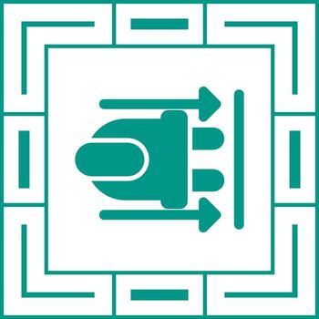 icono de vector de enchufe