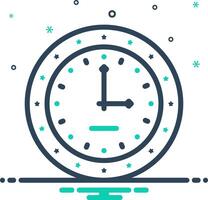 Vector mix icon for timer