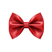 AI generated Bow tie ribbon png isolated on transparent background