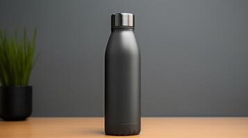 AI generated Stainless Steel Insulated Water Bottles photo