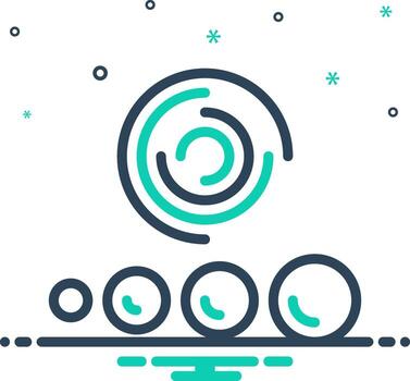 vector mezcla icono para cargando