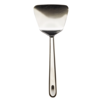 AI generated Stainless kitchen spatula isolated on transparent background png
