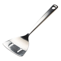 ai généré inoxydable cuisine spatule isolé sur transparent Contexte png