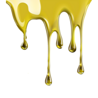 AI generated Olive oil dripping isolated on transparent background png