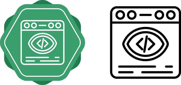 icono de vector de navegador