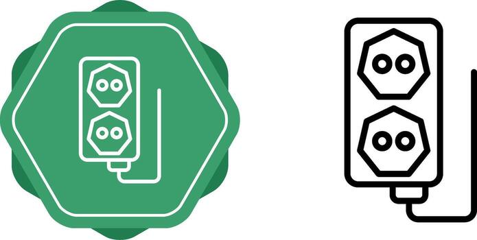 icono de vector de enchufe