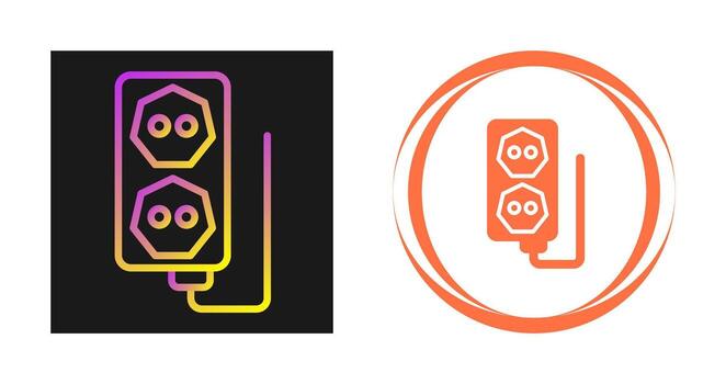 icono de vector de enchufe