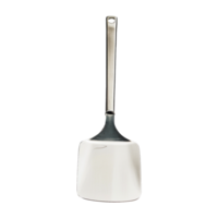 AI generated Stainless kitchen spatula isolated on transparent background png