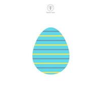 Easter egg, Easter day festival, Egg Icon symbol vector illustration isolated on white background