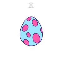 Easter egg, Easter day festival, Egg Icon symbol vector illustration isolated on white background