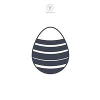 Easter egg, Easter day festival, Egg Icon symbol vector illustration isolated on white background