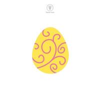 Easter egg, Easter day festival, Egg Icon symbol vector illustration isolated on white background