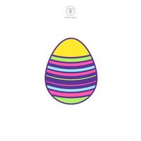 Easter egg, Easter day festival, Egg Icon symbol vector illustration isolated on white background