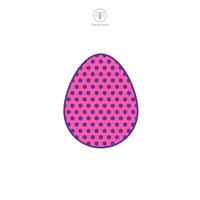 Easter egg, Easter day festival, Egg Icon symbol vector illustration isolated on white background