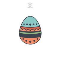 Easter egg, Easter day festival, Egg Icon symbol vector illustration isolated on white background