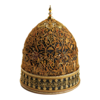 AI generated Beautiful islamic themed hat isolated on transparent background png