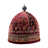 AI generated Beautiful islamic themed hat isolated on transparent background png