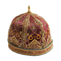 AI generated Beautiful islamic themed hat isolated on transparent background png